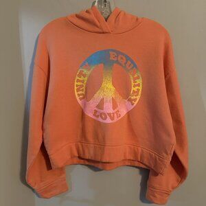 Old Navy Vintage Graphic Pullover Hoodie - Unity, Equality, Love Girls XL